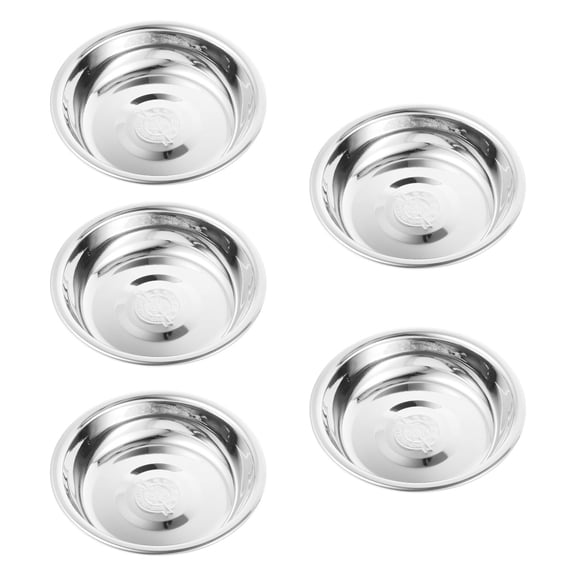 PENIKOKO 5pcs Stainless Steel Cat Food Feeder for Daily Feeding Thick Design