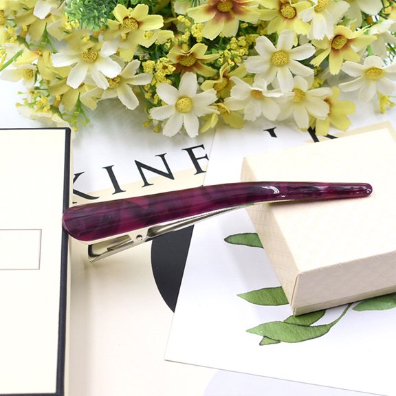 PENIKOKO 6Pcs Assorted Color Mouth Hair Clips for Styling and Pin Curls Smooth Even Hold