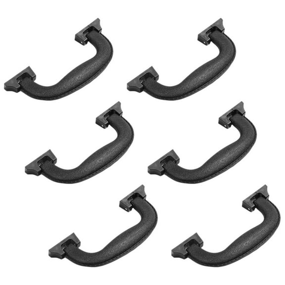 PENIKOKO 6-Pack Black Plastic Suitcase Handle Replacement for Luggage, Foldable Grip Handle for Easy Travel and Use