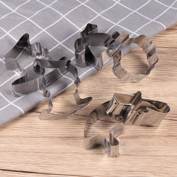 PENIKOKO 6Pcs Graduation Mold Stainless Steel Biscuit Mold Cutting Vegetables and Fruit for Home Bakers