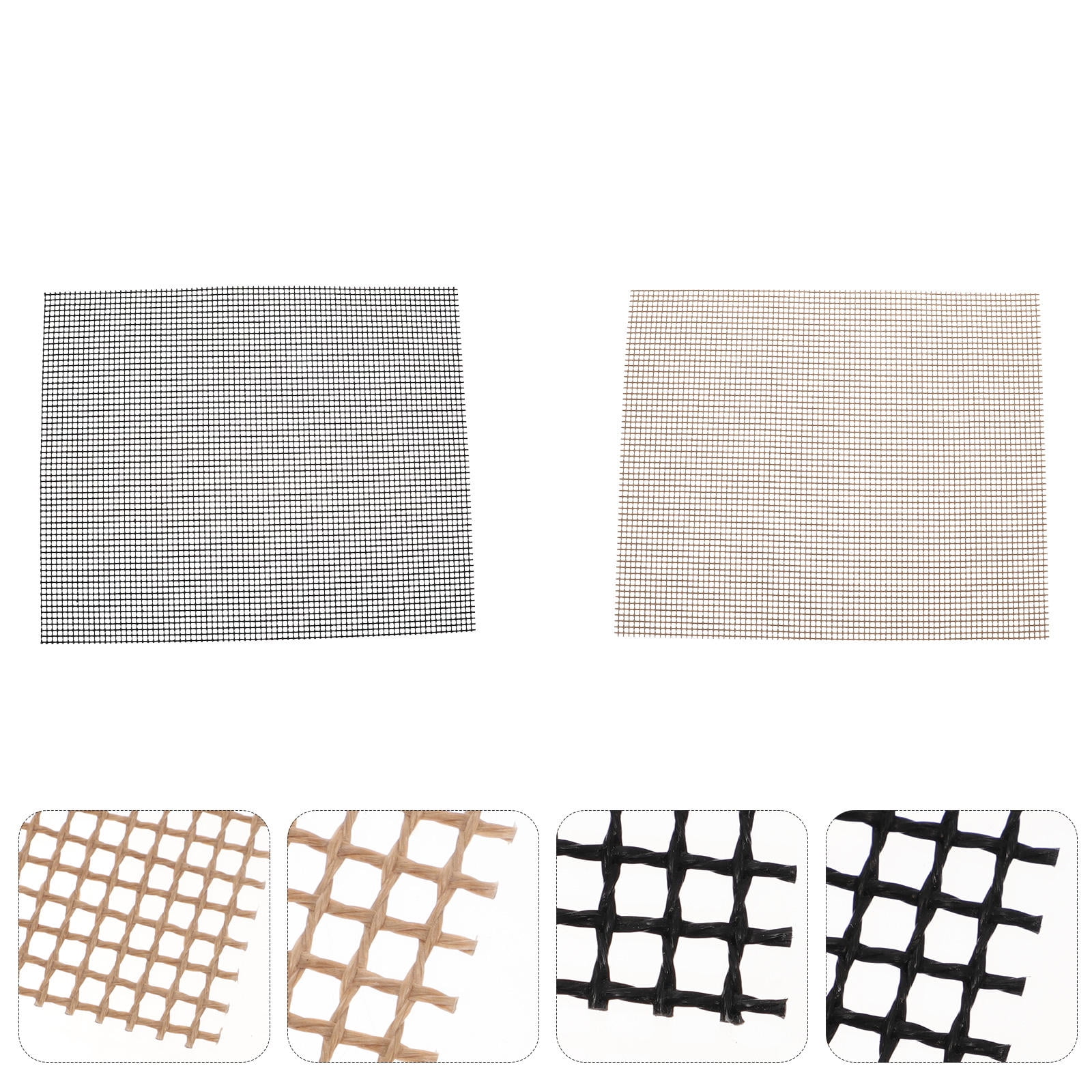 PENIKOKO 6Pcs Non Stick Bbq Grill Mats Black Ptfe Coated Fiberglass Suitable for Oven Liners