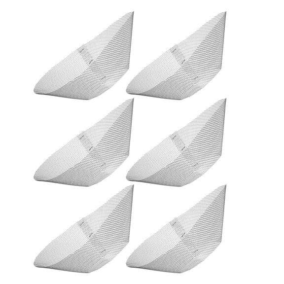 PENIKOKO Set of 6 Metal Mesh Grease Filters for Range Hood, and Easy to Clean Kitchen Replacement