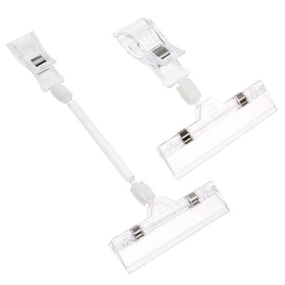 PENIKOKO 6Pcs Supermarket Price Tag Clip Assorted Color Portable Merchandise Display Clamp