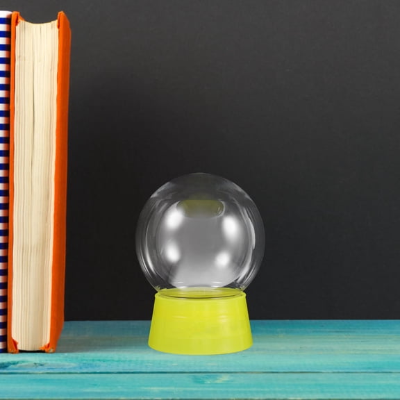 PENIKOKO 6Pcs Transparent Plastic Snow Globe Container DIY Craft Kit for and Decor