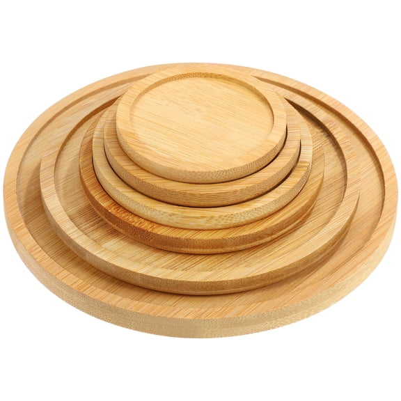 PENIKOKO 6-Pack Round Flowerpot Trays Plant Pot Base Plates Saucer for Indoor Outdoor Garden Home Decor