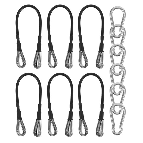 PENIKOKO 6-Piece Steel Cable Workout Set for Home Fitness and Strength Training Equipment