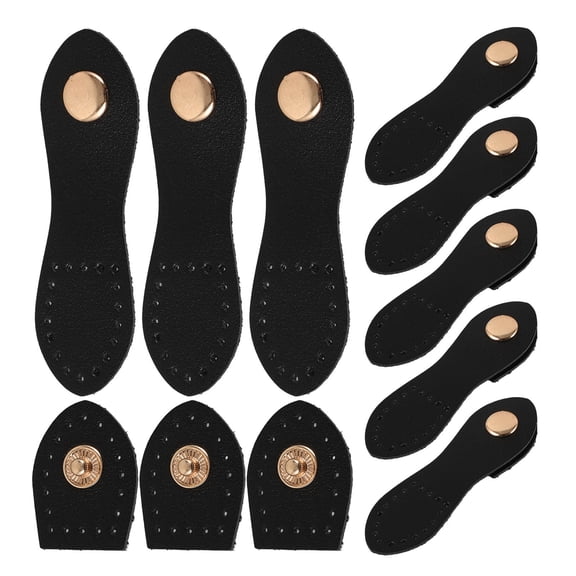 PENIKOKO Gourd Shape Bag Making Snap Buckle 8 Sets Black Craft Fasteners for Bags and Accessories
