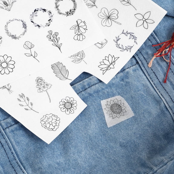 PENIKOKO 8 Sheets Water Soluble Embroidery Stabilizer PVA Easy to Clean for Quilting Sewing Craft Projects