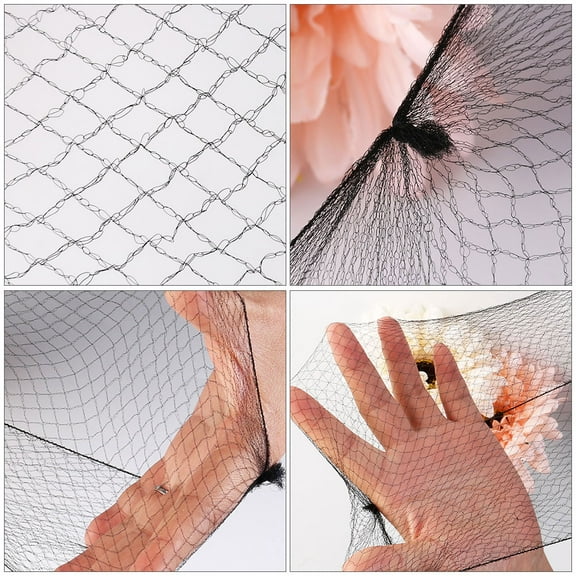 PENIKOKO 80pcs Bun Cover Hair Net Black Nylon For Food Service Workers