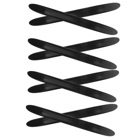 PENIKOKO 8PCS Car Door Edge Guards Bumper Protector Strips Anti-Collision Black PU Material