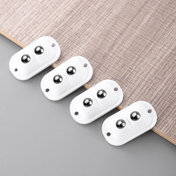 PENIKOKO White Mini Adhesive Caster Wheels for Art Crafts, Furniture, Projects, Smooth Rolling Replacement