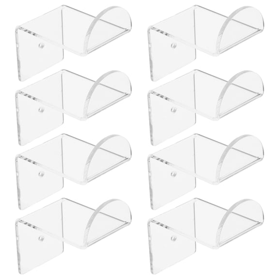 PENIKOKO 8Pcs Clear Wall Hat Stand for Cowboy Hats Baseball Caps Space Saving Home Decor