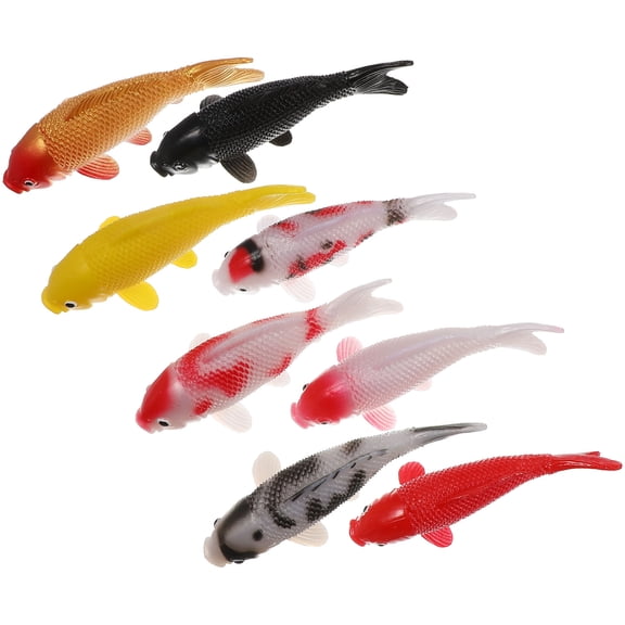 PENIKOKO 8Pcs Realistic Fake Swimming Fish Aquarium Ornaments for Home Decor, Fish Tank Decorations, Unique Ideas