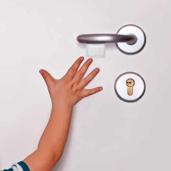 PENIKOKO Child Safety Door Locks in White, ABS Material, Compact Baby Proofing Design for Home Safety