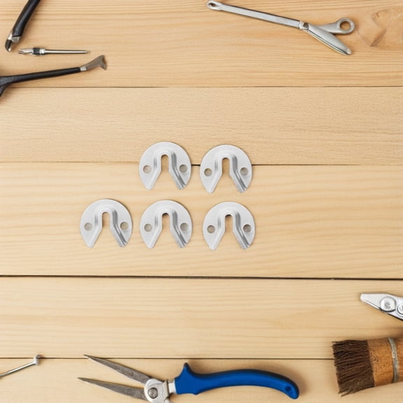 PENIKOKO 8-Piece Mirror Screw Fasteners and Metal Holders for Outdoor Wall Mounting with Simple Installation