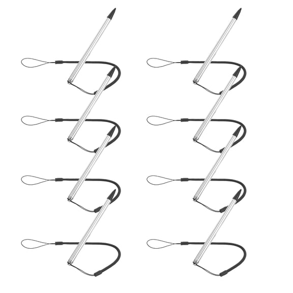 PENIKOKO Stylus Pens for Tablets, High Precision Tips, Spring Coiled Tether Cords, Plastic and Aluminum