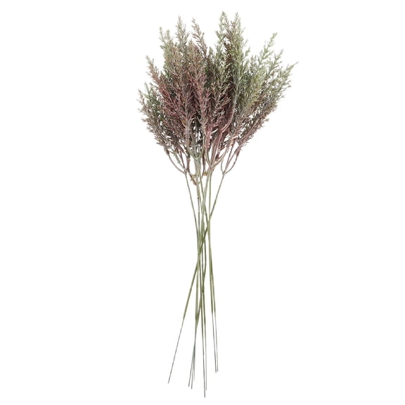 PENIKOKO 8pcs Green Plastic Artificial Cedar Branches for Vase Home Decor Floral Arrangement