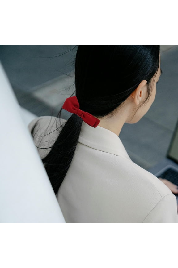 9Pcs Satin Ribbon Bow Hair Ties with Double Layer Bowknot, Ballet Inspired Scrunchies for Women and Girls