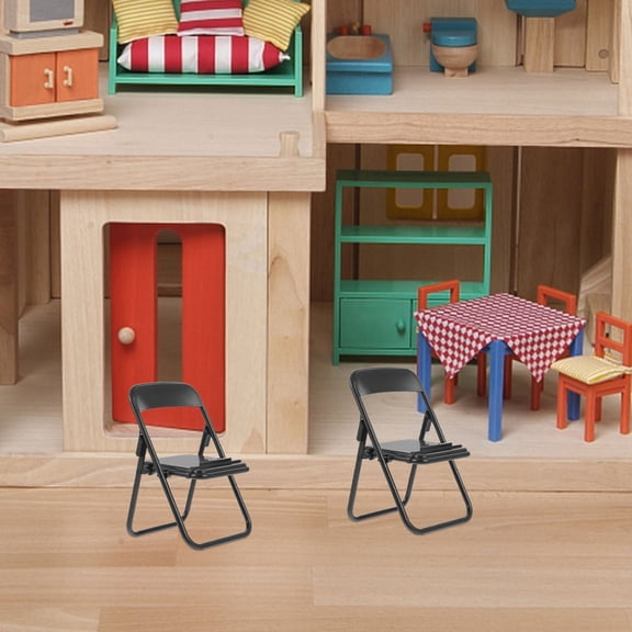 PENIKOKO 9pcs Mobile Phone Rack Black ABS Decorative Accessories for Dollhouse and School Use