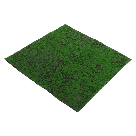 PENIKOKO Artificial Moss Rug for Home Decor, Realistic Faux Grass Mat, Green Indoor Turf Carpet, 24x16 Inches