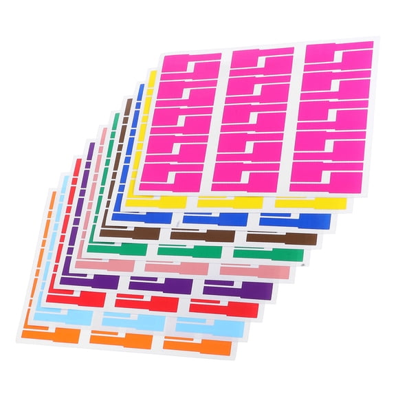 PENIKOKO Assorted Color Cord Labels for Electronics, Quick Identification, Tear Resistant, and Easy to Use