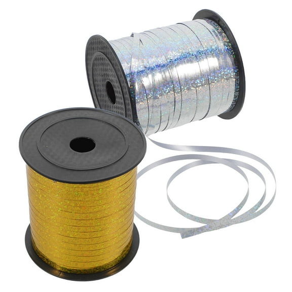 PENIKOKO Assorted Color Glitter Ribbon Rolls for Balloon Garlands, Party Decorations, Wrapping, and Wedding Crafts