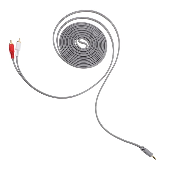 PENIKOKO Stereo Audio Extension Cable Copper-Aluminum Speaker Wire Grey 1 Set for Home Audio and Studio Recording Use