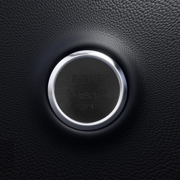 PENIKOKO Automotive Replacement 1Set Black Plastic Square Engine Start Stop Button for Modern Design Vehicles