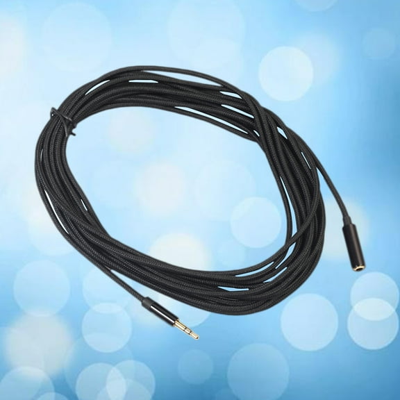 PENIKOKO Black Earphone Cable 1 Piece TPE Wired Headphones Cord for Music Listening and School Use