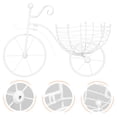 thumbnail image 1 of PENIKOKO Balcony Hanging Rack Wall Bike Planter White Iron Balcony Hanging Flower Rack 1Pcs, 1 of 8