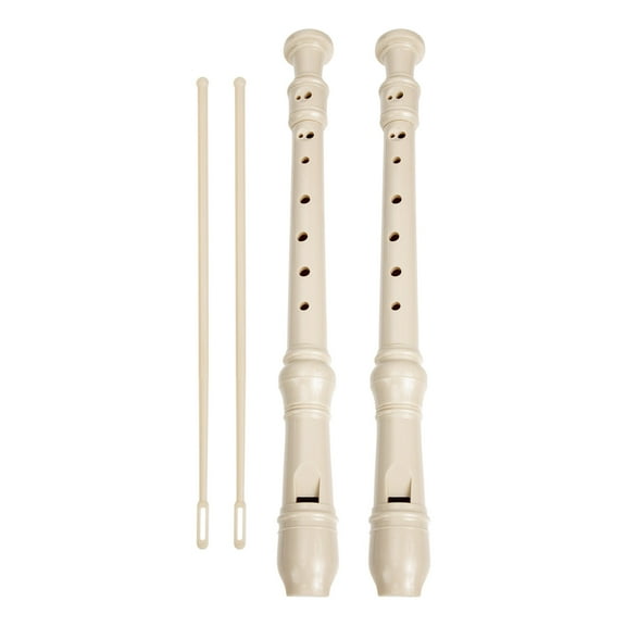 PENIKOKO Beige 8-Hole Beginner Clarinet for Kids, Easy to Play Resin Wind Instrument for Practice and Learning