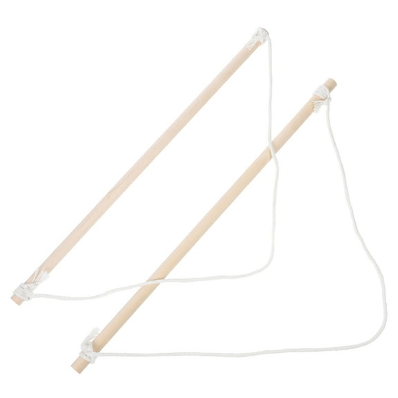 PENIKOKO Beige Wooden Banner Pole Bracket for Outdoor Flags, Easy Replacement, Fits 36 cm Flags, and Weather Resistant