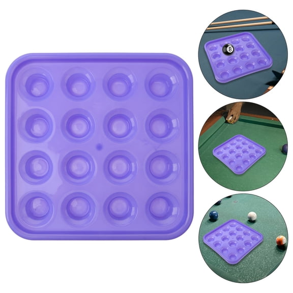 PENIKOKO Billiard Storage Box 1 Pack Pool Case Organizer for Home and Billiard Room 9.8x9.8x1.2 Inches