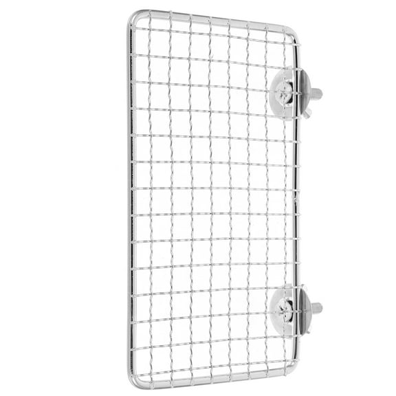 PENIKOKO Bird Cage Stand For Parrots Silver Mesh Shelf For Playtime 1Pcs