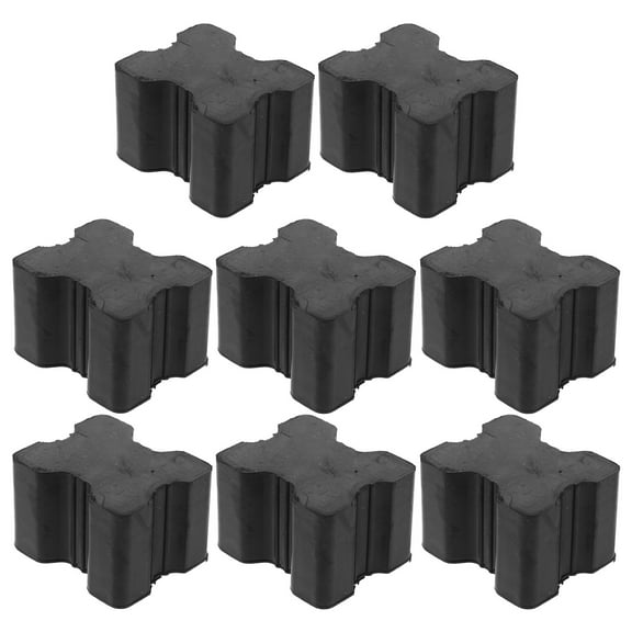 PENIKOKO Black Coil Spring Booster Rubber Pads for Cars Shock Absorption Easy Installation Universal Fit 1 inch to 1.5 inch 8pcs