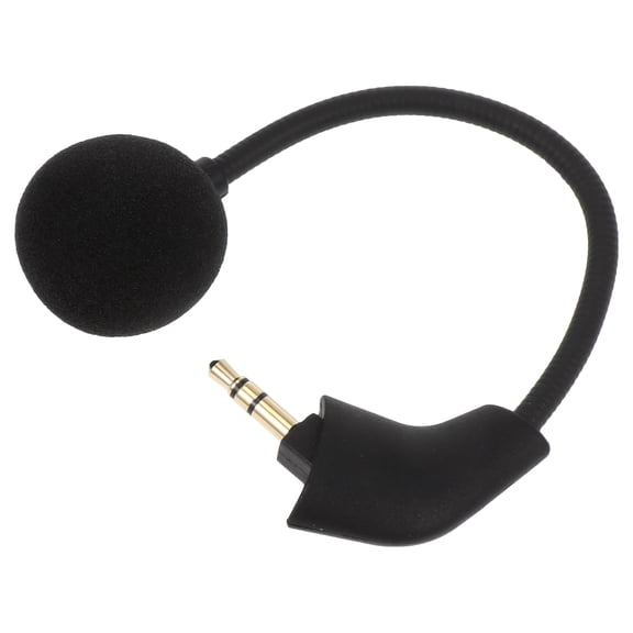 PENIKOKO Black Metal Headset Microphone with Inline Design for Home Use Gaming and Teaching Scenarios