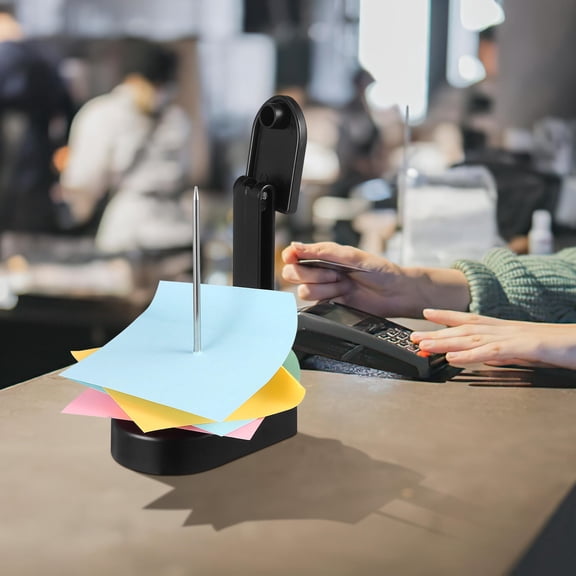 PENIKOKO Black Plastic Ticket Holders for Restaurant and Office Use, Space-Saving Design with Easy Access, Set of 4