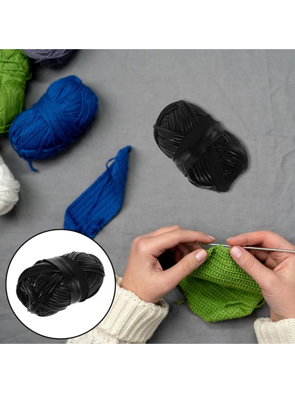 Black Polyester T Shirt Yarn Roll for Handmade Bag Craft Projects