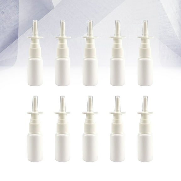 PENIKOKO Bottle 10ml 10Pcs White Pe Leakproof Mini Fine Mist for Travel Home Use