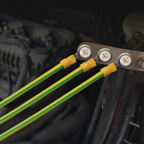 PENIKOKO Braided Ground Strap Roll 20Pcs For Car Ground Wire In Vehicle Maintenance