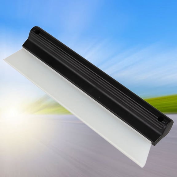PENIKOKO Silicone Squeegee Black Window Cleaner for Car and Home, Non-Slip Handle, Scratch-Free