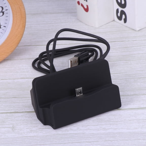 PENIKOKO Black Plastic Charging Dock for Desktop Use, 1 Piece, Compatible with Multiple Devices, and Portable