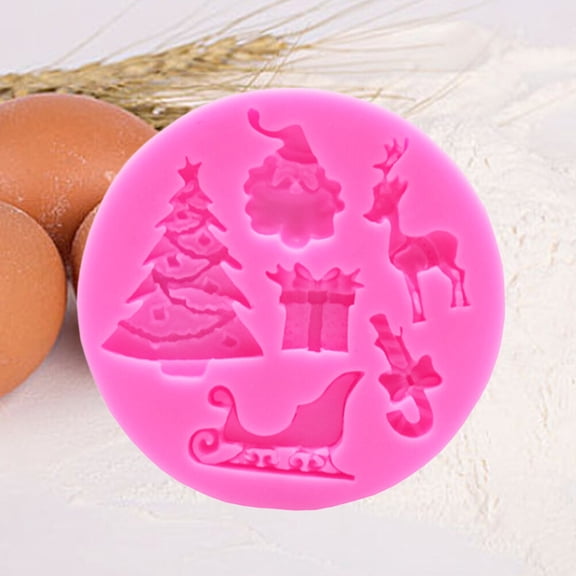 PENIKOKO Chocolate Mould for Baking and Candy Making with Santa Claus Shape 1Pack