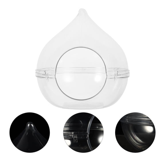 PENIKOKO Clear Acrylic Hamster Bath Tub for Small Pets, Suitable for Hamsters, Chinchillas, and Other Small Animals