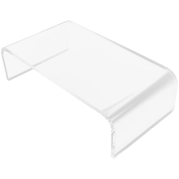 PENIKOKO Clear Acrylic Monitor Stand Computer Riser with Storage Space for Desk Organization