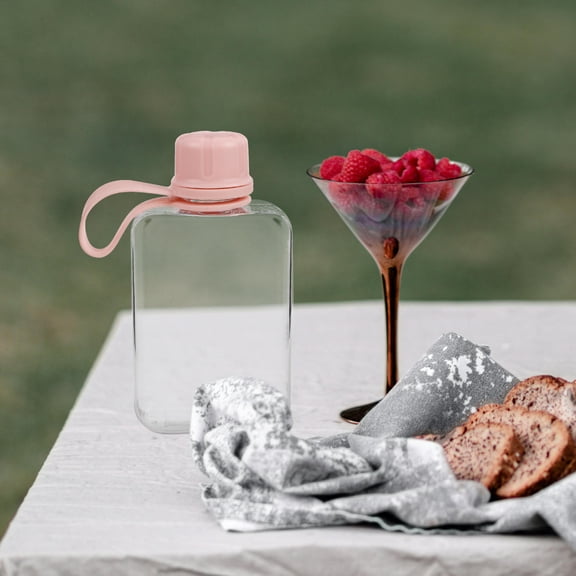 PENIKOKO Compact Leakproof Flat Water Bottle for Outdoor Travel Gym Camping Lightweight