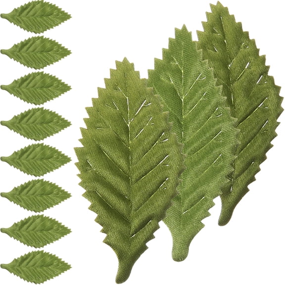 PENIKOKO 200 Pcs Faux Green Leaves for Flower Making, Party Decorations, Crafts and Home Decor