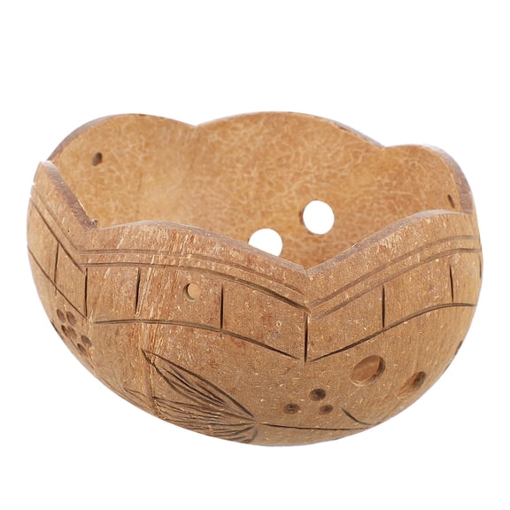 PENIKOKO Decorative Brown Hanging Plant Pot Made of Coconut Shell for Indoor and Outdoor Use