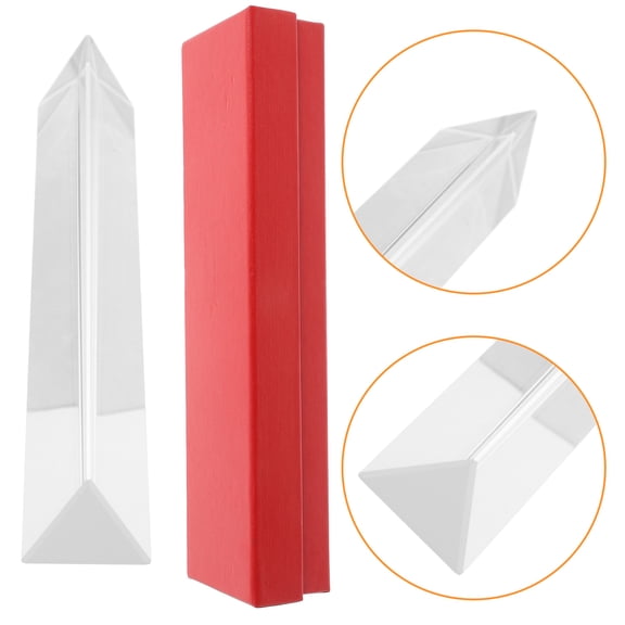 PENIKOKO Delicate Transparent Prism for Optical Physics Teaching and Photography Light Spectrum