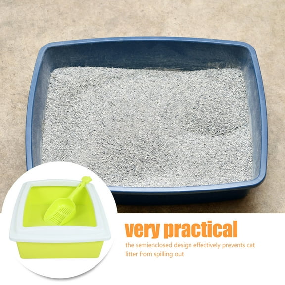 PENIKOKO Durable Cat Litter Tray For Big Cats Xl Size 1Set